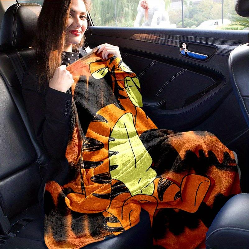 1pc Cartoon Tiger Blanket, Soft and Cozy Home Decor for All Seasons, Soft Flannel Throw Blanket, Versatile & Cozy for Bedroom, Perfect Gift