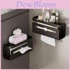 Wall Mount Aluminum Toilet Paper Holder With Double Dispenser For Bathroom And Kitchen Storage