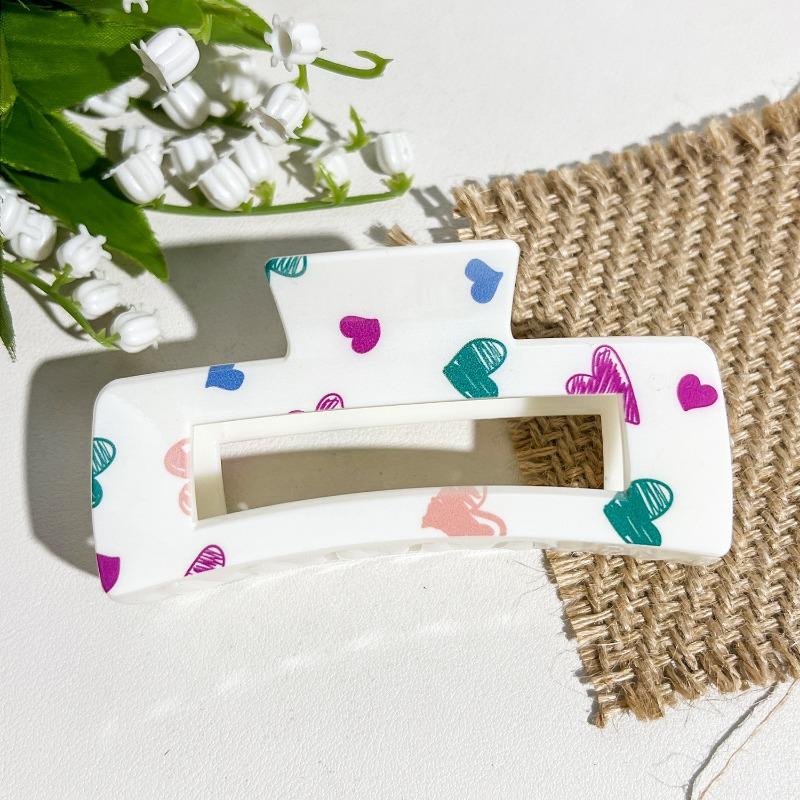Uv-printed Square Gripper Sweet Fruit Print UpdoShark ClipHair Clip Hair Accessory