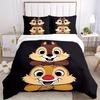3pcs Good Brothers Chip & Dale Design Quilt Cover Set (1 Quilt Cover + 2 Pillowcases Without Pillow Core), High-Definition Printing for Home and