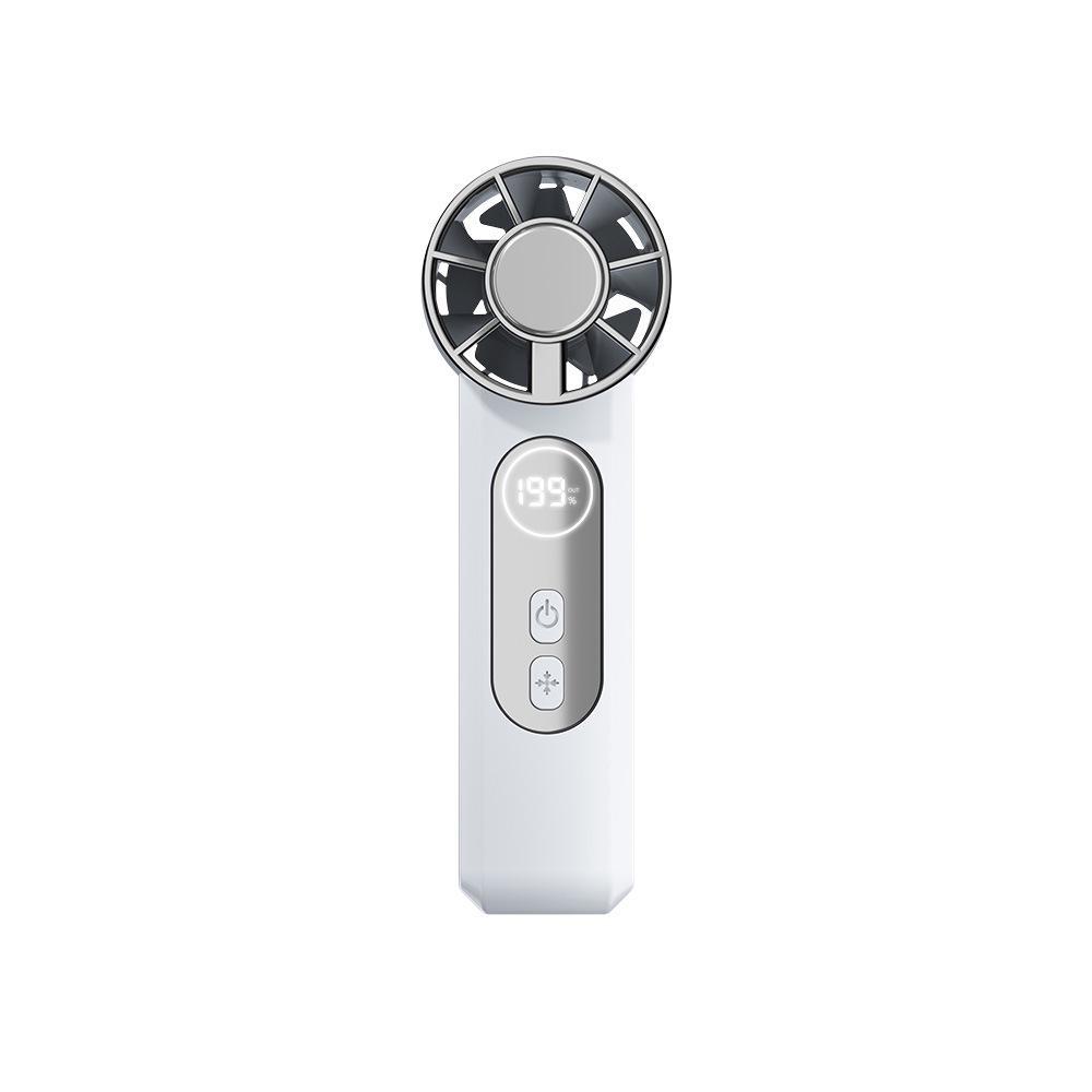 "Portable USB Rechargeable Foldable Neck Fan - Compact & Convenient for Desktop, Office, or Outdoor Use"