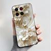 Handyhülle Für ZTE Blade A56 BladeA56 Pro Hülle Luxus Mode Schmetterling Blumen Schwarz Weiches TPU Silikon Schutzhülle Schale