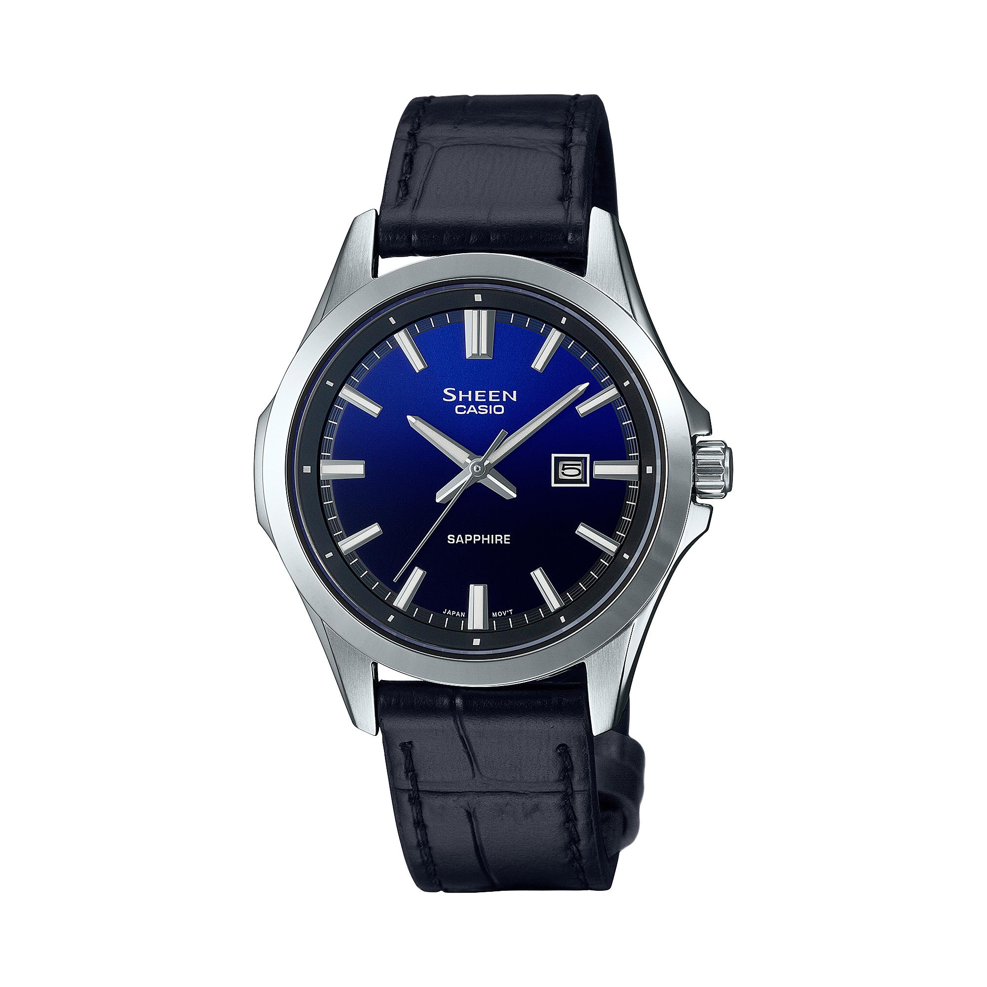 Casio Men s Analog Quartz Watch SHE-4542L-2A синий