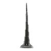 1pcs 8.66in Height Burj Khalifa Tower Model Miniature Size Metal Tower Statue  Bookshelf Display