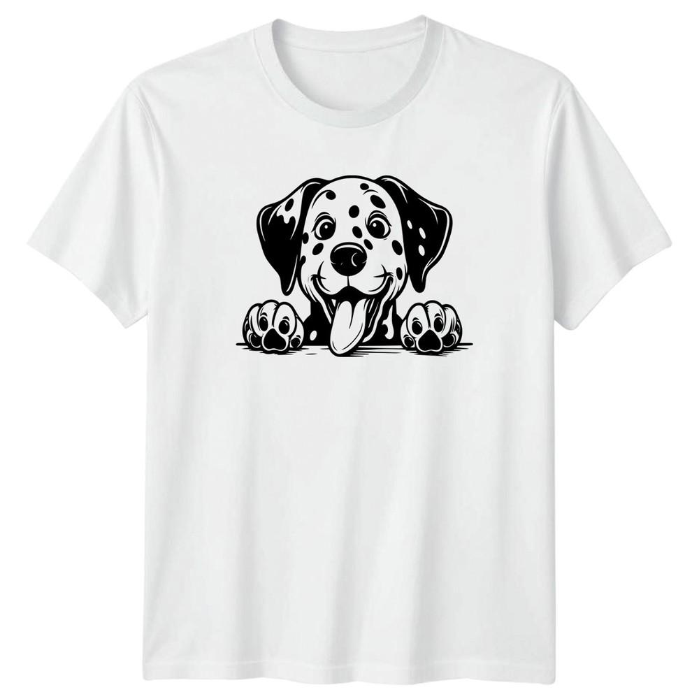 Dalmatian Puppy Dog Cartoon Animals Dogs Unisexs TShirt Unisexs Tee Graphic Top S