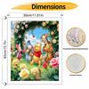 Disney Winnie the Pooh DIY Painting Kit Classic Style Home Decor Craft Gift Idea Art Garden Flowers Roses Cute Friends Canvas Decor