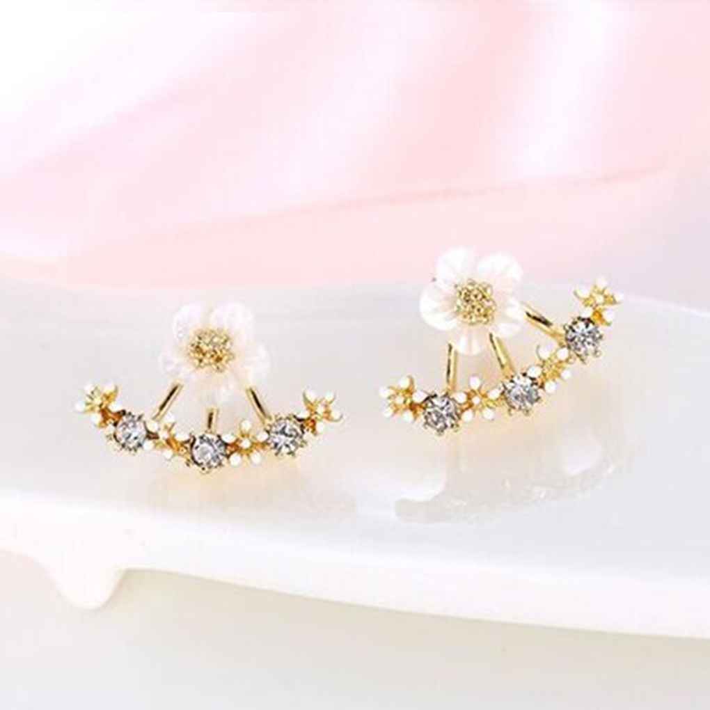1 Paar Dames Oorbellen Feest Bruiloft Bloem Oorbellen Verfijnd Delicaat Sieraden Aankleding Decoratie Vriendschapscadeau
