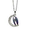 Unisex Multicolor Rotation Dragon Eye Moon Pendant Chain Necklace Jewelry Gift