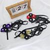 Makeup Ball Hollow Lace Mask Halloween Props Black Half Face Sexy Diamonds Female Eye Mask Fashion Masquerades Eye Mask
