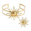Sunflower Upper Arm Cuff Bracelet Sun Open Cuff Armlet New Open Cuff Bangles  Jewelry