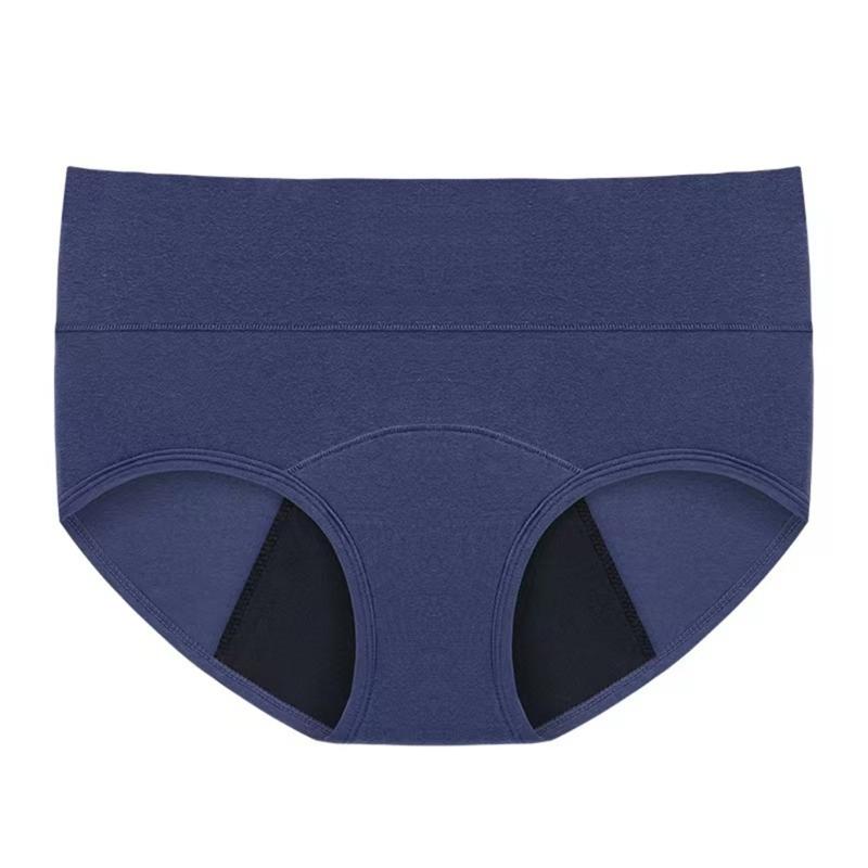 Women High Waist Full Coverage Leakproof Cotton Panties Period Underwear Heavy Flow Menstrual Postpartum Teens Brefs
