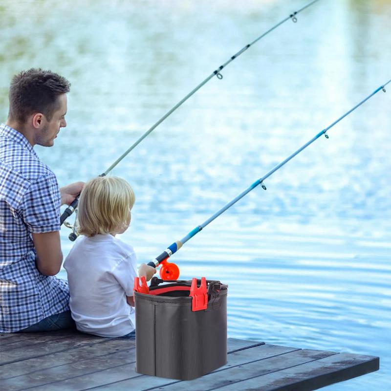 Ice Fishing Rod Holder Safe Bucket Rod Holders 2 Pieces Portable Compact Fishing Rod Racks For Fishing Enthusiast And Beginners