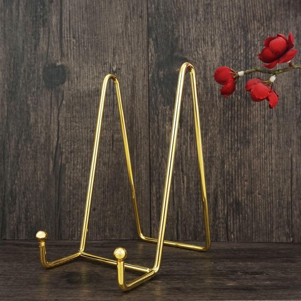 Easel Art Photo Storage Rack Plate Bowl Picture Frame Stand Dish Rack Pedestal Holder Display Stand