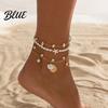 Water-friendly Anklet Beach for Women Starfish Shell Fish Tail Pendant
