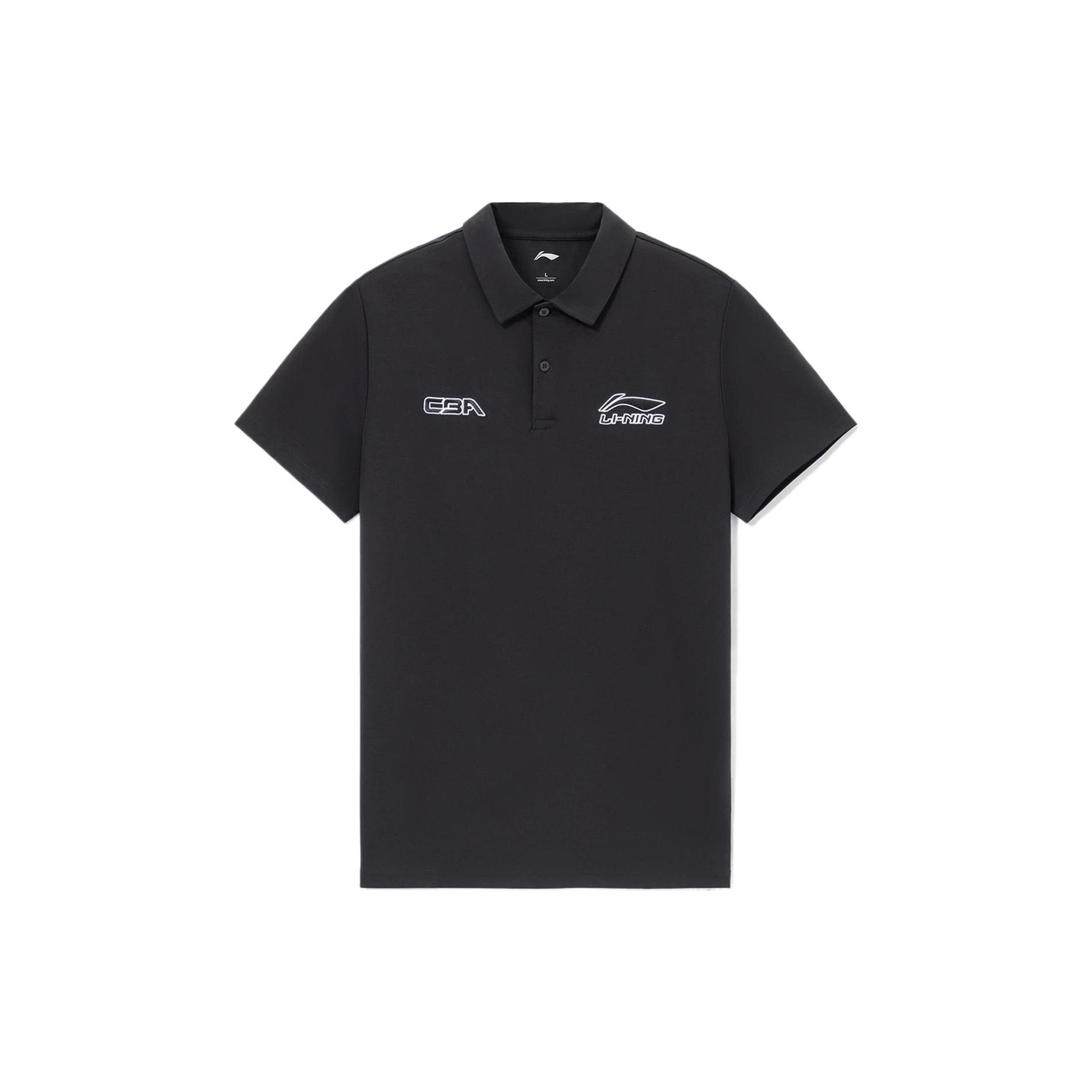 Li Ning CBA Polo Shirt Men s Black APLR209-1 3XL