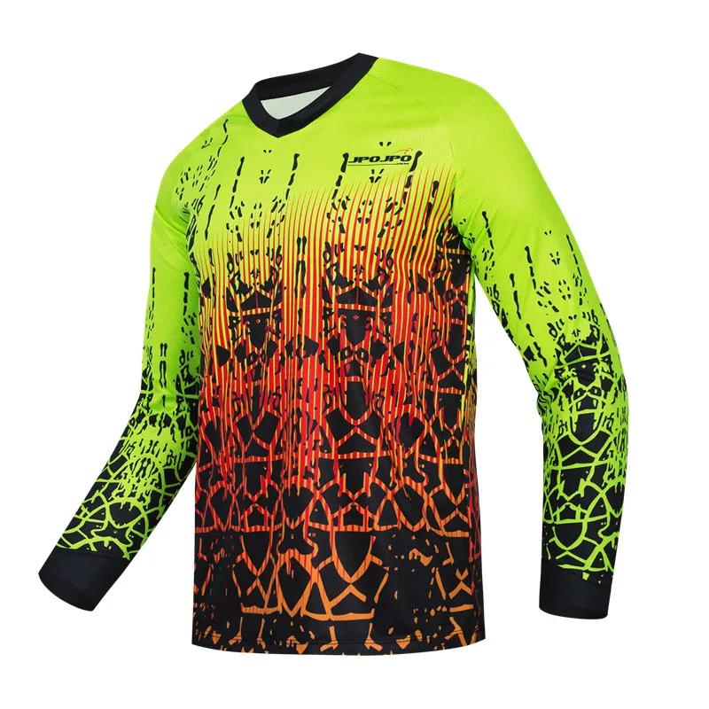 Maglia da Ciclismo Traspirante da Uomo a Manica Lunga Downhill Bike mtb Jersey DH BMX Maglietta Offroad Abbigliamento Motociclistico Top Maglia Motocross