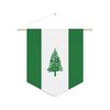 Drapeau - Île Norfolk - 30 X 45 Cm - Polyester - Impression Recto/verso - Accessoires Inclus