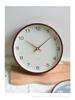 Nordic Solid Wood Silent Quartz Wall Clock - Creative Design for Living Room, Bedroom, Home Decor