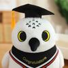 Creative Dr.Owl Plush Toys Cute Soft Bird Doctor Graduation Toys Delicate Ribbon Owl Doll Party Decor Funny Children Gift