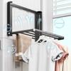 No Punching Magnetic Folding Storage Rack Metal Clothes Rack  Washing Machine Side