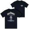 2026 Men's Short Sleeve T-shirt Wine Culture Whiskey Print Retro Trend Leisure Street High Quality Luxury Brand Selling Popular