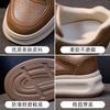 Thick baseplate shoes spring and autumn new leather heightening small student breathable casual shoes tide