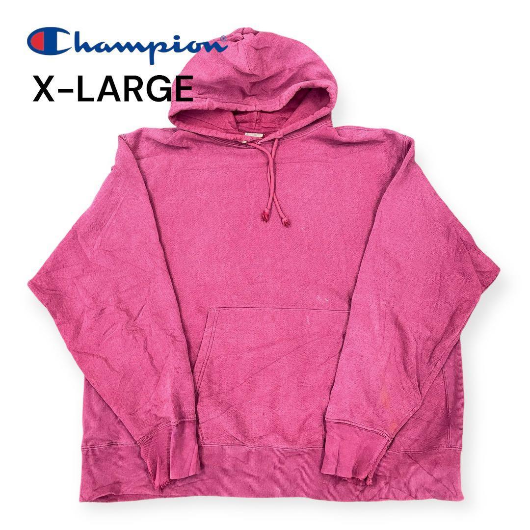 Used [Excellent Atmosphere] 90s Champion Reverse Weave Parka XL Bordeaux