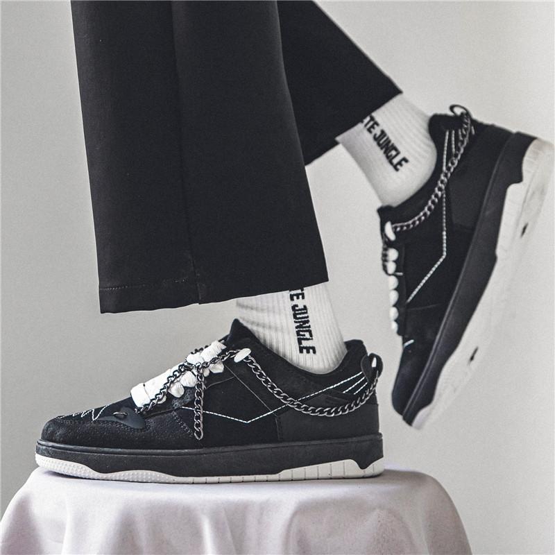Fashion Canvas Men's Shoes, Autumn and Winter 2024, New Trend Sports and Leisure Board Shoes, Versatile and Trendy Shoes for Teenagers