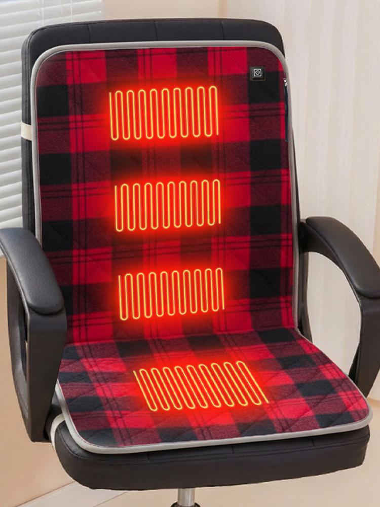 5V USB Heated Chair Pad Power Bank Not Included Foldable Heating Cushion Foldable Heated Seat Pad for Camping Fishing Office