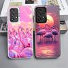 Rosa Roter verträumter Flamingo Stoßfeste Handyhülle für Samsung A17 A16 A15 A14 A37 A57 A36 A56 A26 A35 A55 A25 A34 A54 A24 A13 A23 A