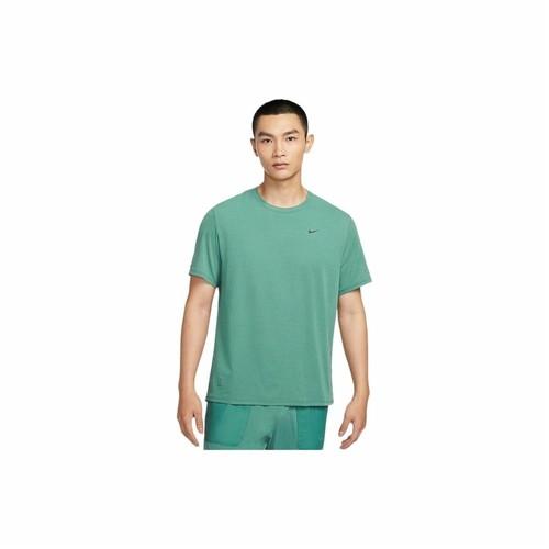 Nike Solid Color Brand Logo Quick-Dry Short Sleeve T-Shirt for Men in Green