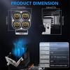 2PCS Led Motorcycle Spotlights Two-Color Lens Off-Road Vehicle Work Lights Motorcycle Spotlights Modified Led Lights