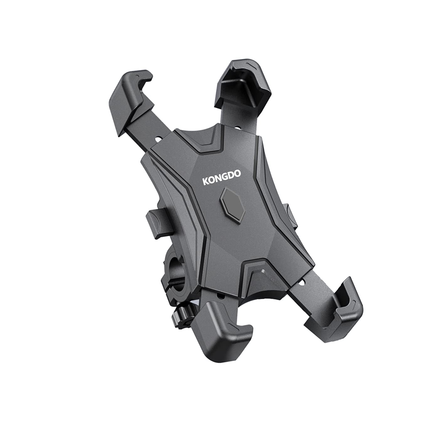 

KONGDO Bicycle Smartphone Motorcycle Phone Adjustable for Road Cross and Compatible with Multiple Devices Holder, Stand, Anti-Vibration, Anti-Slip, чёрный