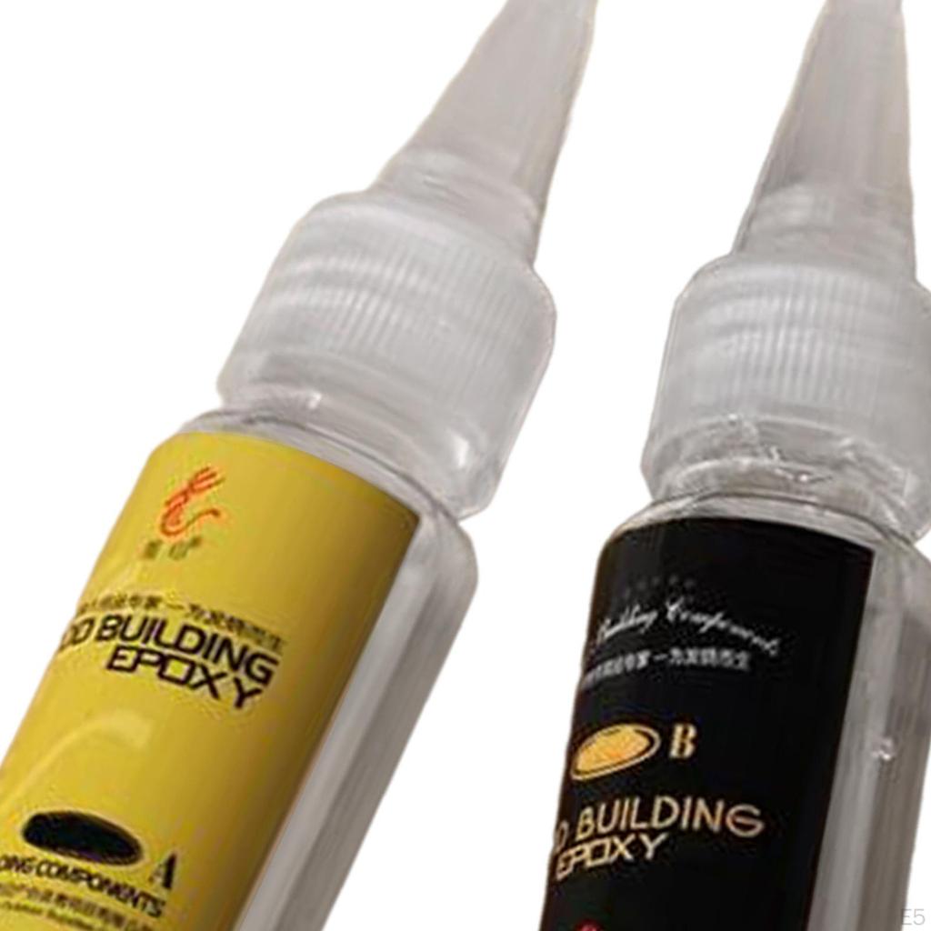 2 Pieces Fishing Rod Epoxy Glue Repair Ab Accs for DIY Rods Card Holder Guide