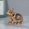 Elegant Elephant Sculpture Feng Shuis Wealth Statue Home Office Car Decoration Resin Artwork Collectible Gift for Friend