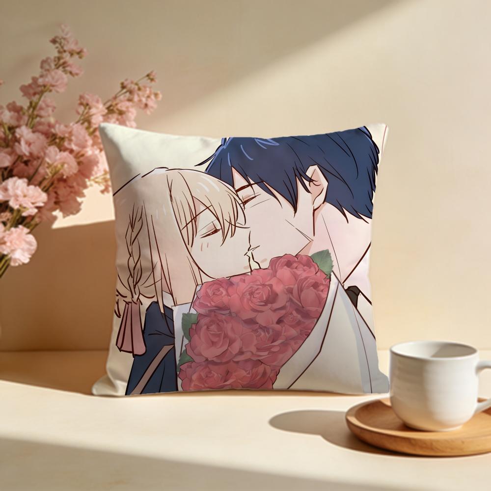 Stylish VViolet Evergardeniou Cushion Cover Stylish Washable Pillow Cover Ideal for Couch Bedroom Car Decoration