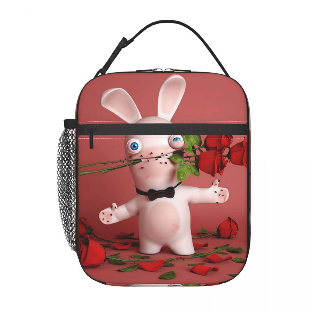 Raving Rabbits St-Valentin Insulated Lunch Bag for Women Children Portable Food Boxes Thermal Lunch Box Tote