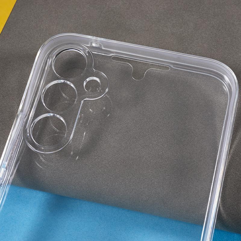 For Samsung Galaxy A34 5G TPU Frame+Acrylic Back+PET Front Cover Clear Phone Case Full Protection Cover