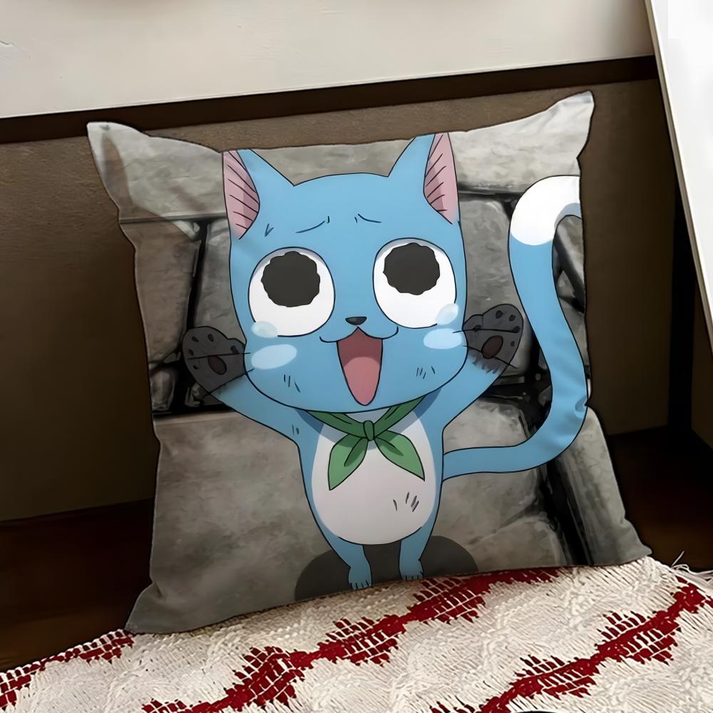 Cute FFAIRY TTAIL Cushion Cover Reversible Soft Durable Pillow Cover Home Car MultiScene Use for Daily Comfort
