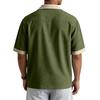 Men's Summer Casual Short-Sleeve Shirt With Collar And Multiple Pockets
