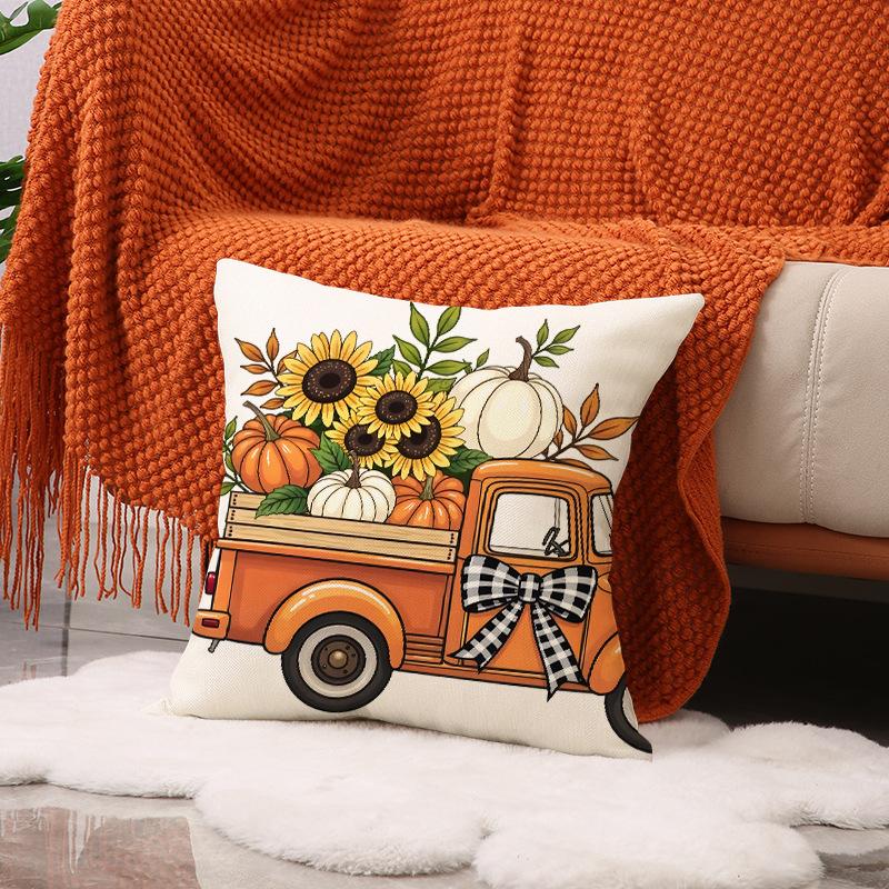 Thanksgiving Pillow Cover Autumn Set Combination Seat Cushion Living Room Decoration Sofa Cushion