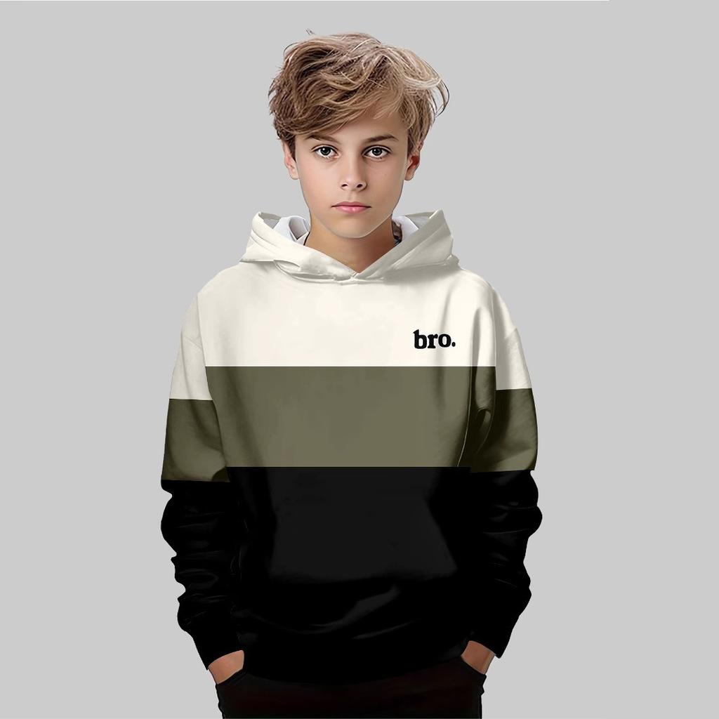 Autumn 3D Printed Hoodies Fashionable Casual Sports Long Sleeved Children's Boy Hooded Sweatshirts