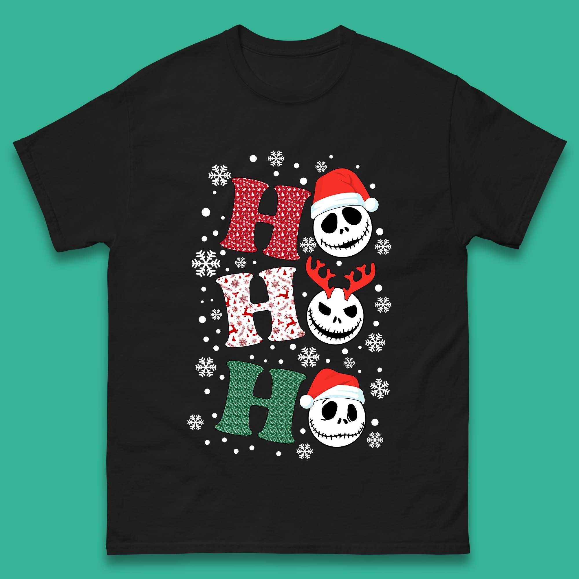 Jack Skellington Christmas Mens T-Shirt Womens Tops Tees L
