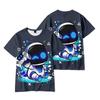 Astro Bot Anime Women Men's T-shirts Cartoon Printed O-Neck Oversized Short Sleeves Fashion Mens Clothing Streetwear