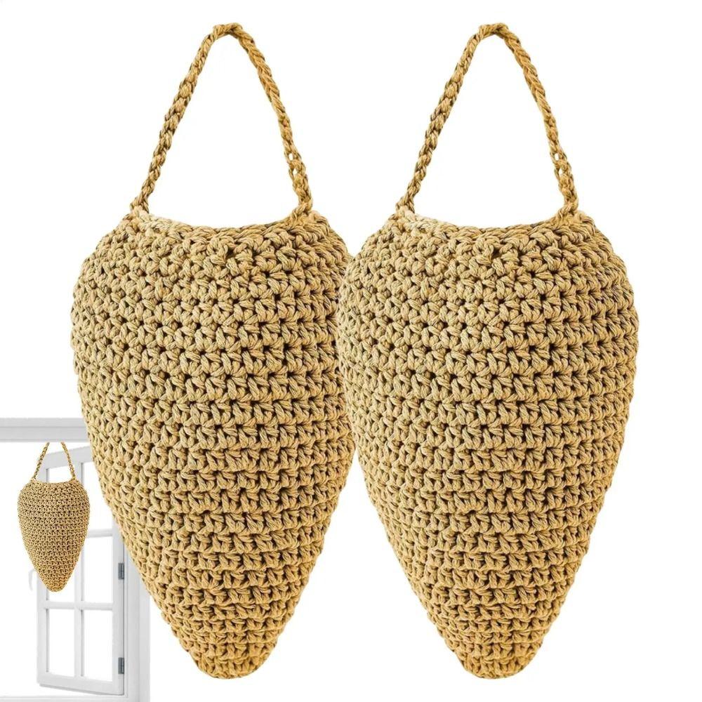 Portable Design Crochet Wasp Nest Cotton Rope Woven Honeycomb Decorations Patio Decoration