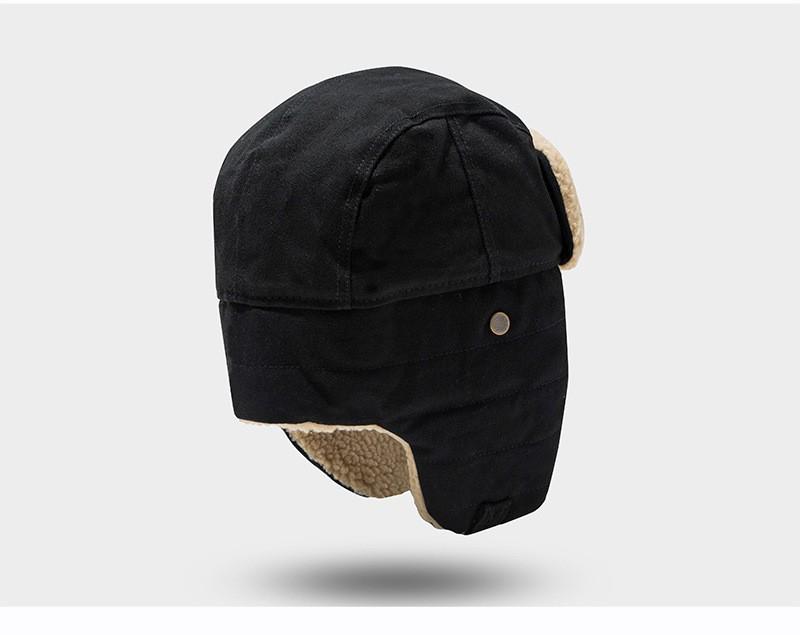 Lei Feng Winter Hat: Unisex Korean-Style Aviator with Ear Protection and Northeast Warmth.