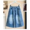 DIMANAF 2026 Neue Damen Jeans Hosen in Übergröße Denim Baumwolle Locker Lässig Elastische Taille Mode Damen Shorts Kleidung Sommer