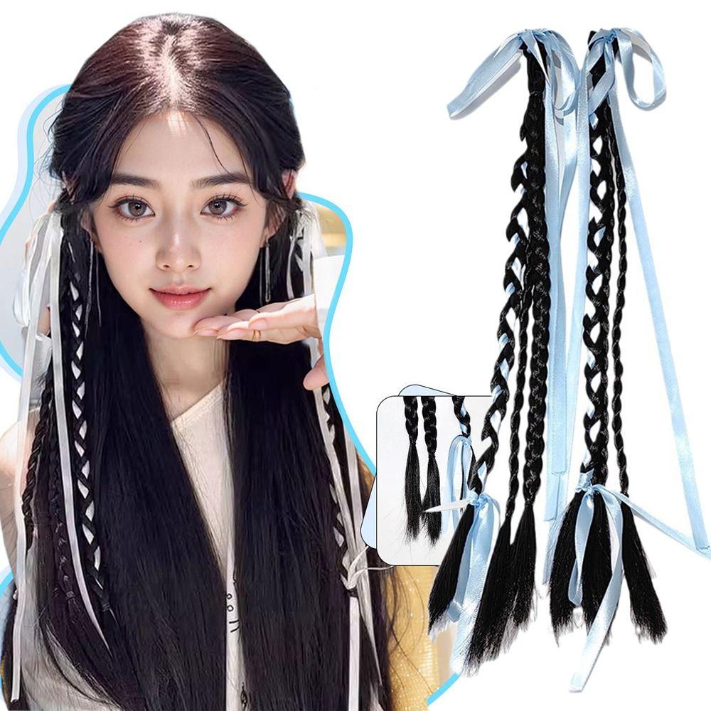 1Pairs Easy to braid Boxing Braids Heat Resistant Synthetic Fiber Cable Knit Long Hair