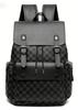 Schoolbag Backpack Men's Plaid Commuter Casual Office Worker Backpack Large Capacity Business Travel Business Travel Work Computer Bag