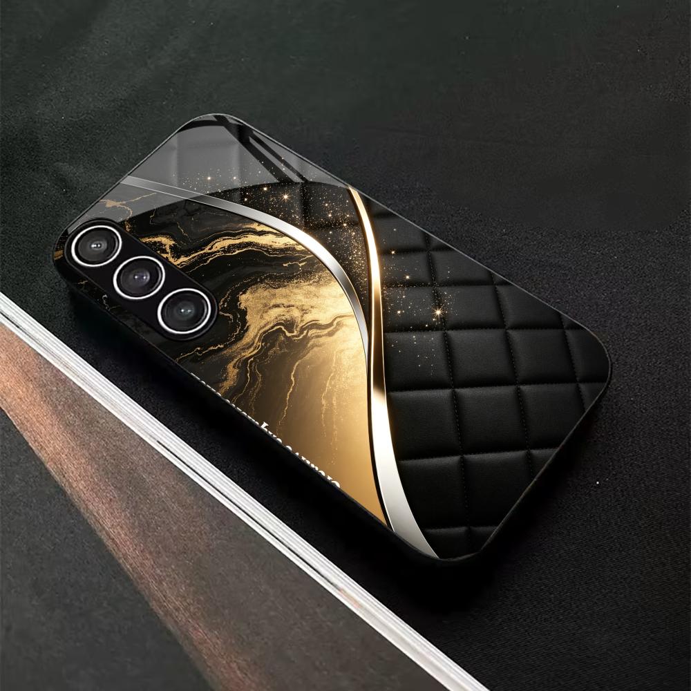 Modern Black Gold Marble s26 ultra case s25 ultra case phone case glass for Samsung Galaxy S26 S25 S24 S23 S22 FE Ultra Plus